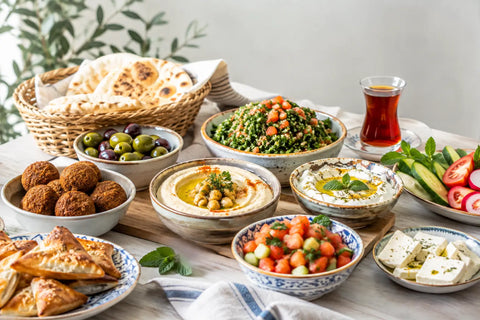 Un exemple de menu brunch libanais maison