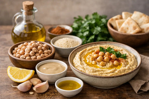 Meilleurs ingrédients pour houmous maison