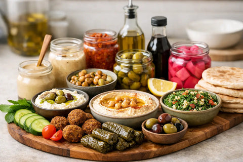 Produits libanais pour mezzé à avoir chez soi