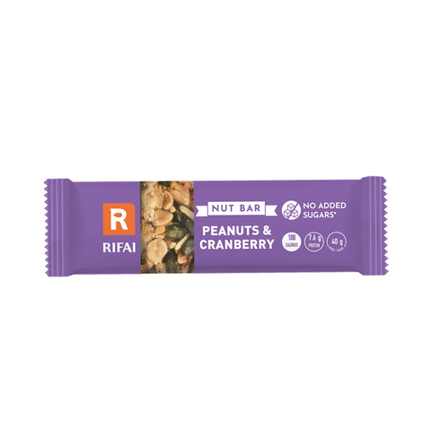 Barre Cacahuète & Canneberge Sans Sucre