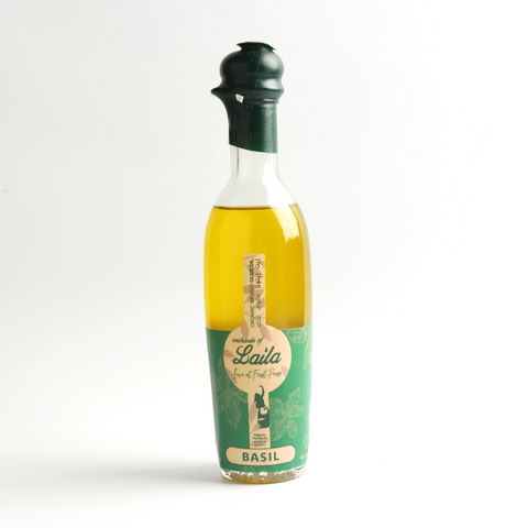 Huile d'Olive Infusée au Basilic 250 ml