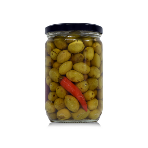 Chili aux olives vertes